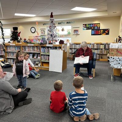 Storytime at the Library during Hometown Christmas