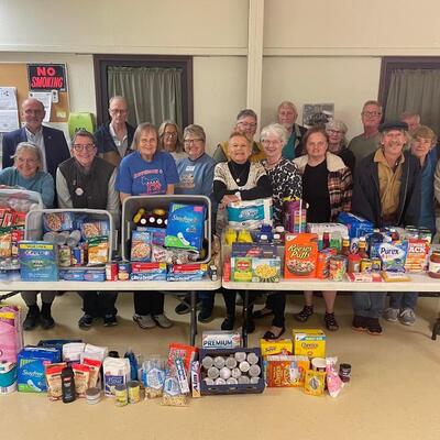 Jefferson County Democrats with their donation.