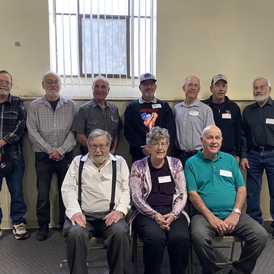 The Heinen siblings. Front: Paul, Mary, Ed. Back: Bill, Jerry, Gene, Dan, Joe, Bob & Larry