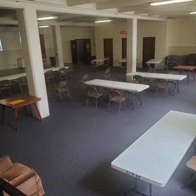 Basement of the Township Hall during Blood Drive