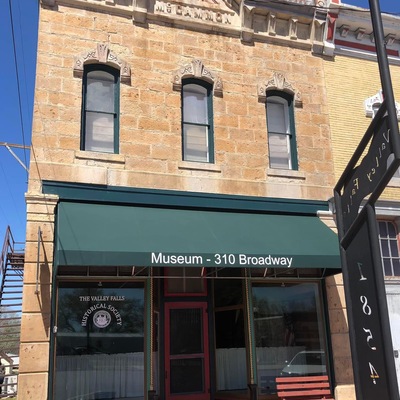 New paint and awning at the museum
