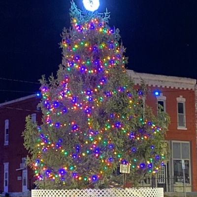 There's a Christmas tree on Main Street in my town, in my little town.